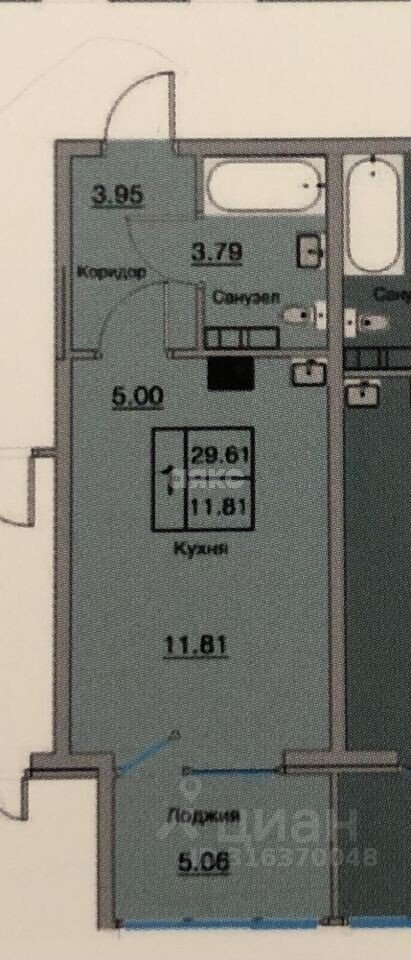 Фото №2: Студия 30&nbsp;м², 1/4&nbsp;эт. - Анапа, мкр. жилой комплекс Притяжение, ул. Ленина, 202к2