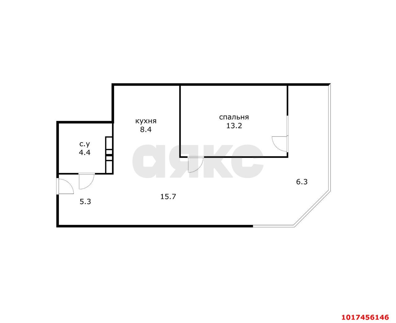 Фото №11: 2-комнатная квартира 53&nbsp;м², 12/24&nbsp;эт. - Краснодар, Прикубанский внутригородской округ, мкр. Любимово, 7