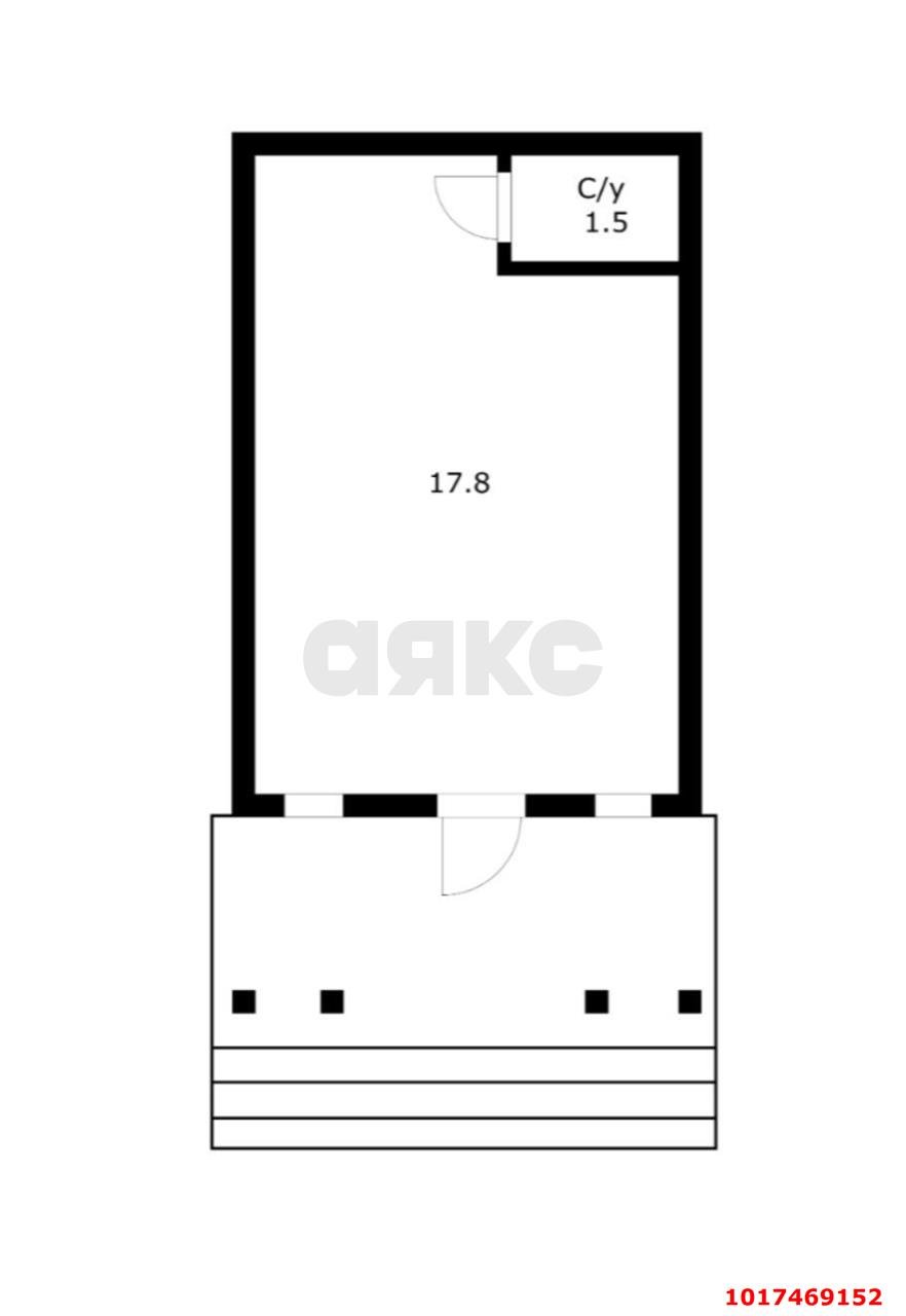 Фото №13: Студия 25&nbsp;м², 1/2&nbsp;эт. - Краснодар, Центральный внутригородской округ, мкр. Табачная Фабрика, ул. Механическая, 4