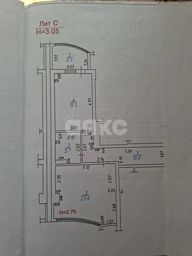 Фото №9: 1-комнатная квартира 55&nbsp;м², 2/13&nbsp;эт. - Анапа, ул. Промышленная, 9к2