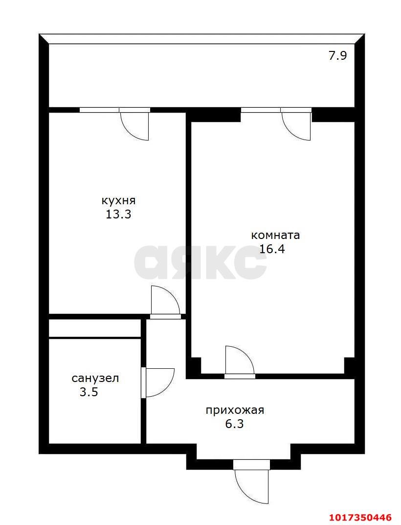 Фото №12: 1-комнатная квартира 47&nbsp;м², 11/18&nbsp;эт. - Краснодар, Карасунский внутригородской округ, Хлопчато-бумажный Комбинат, мкр. жилой комплекс Элегант, ул. Старокубанская, 139