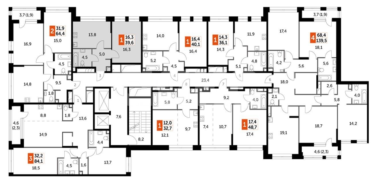 Фото №10: 1-комнатная квартира 40&nbsp;м², 19/20&nbsp;эт. - Москва, ул. Шелепихинская набережная, 38к5