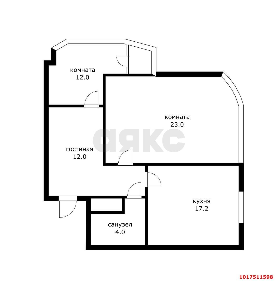 Фото №13: 2-комнатная квартира 75&nbsp;м², 22/24&nbsp;эт. - Краснодар, Центральный внутригородской округ, Черёмушки, мкр. ЖК Солнечный Остров, ул. Кубанская, 58