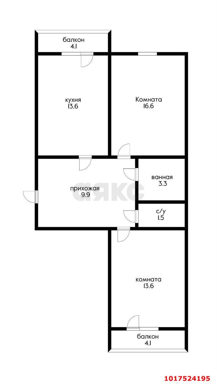 Фото №12: 2-комнатная квартира 65&nbsp;м², 15/16&nbsp;эт. - Краснодар, Прикубанский внутригородской округ, Панорама, мкр. ЖК Панорама, ул. Восточно-Кругликовская, 28