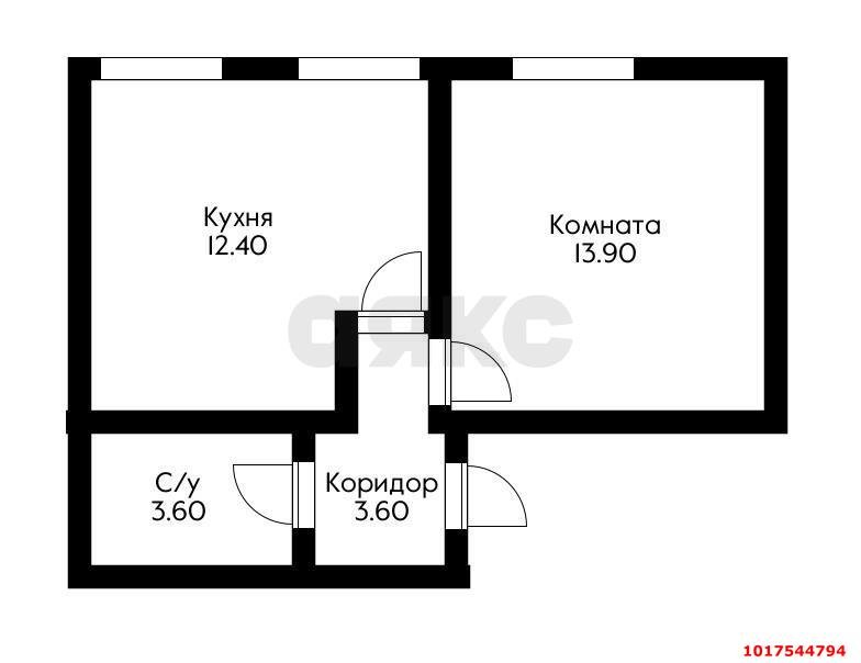 Фото №7: 1-комнатная квартира 31&nbsp;м², 1/6&nbsp;эт. - Краснодар, мкр. Прикубанский внутригородской округ, ул. Тепличная, 102