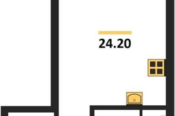 Фото №1: Студия 24 м², 15/16 эт. - Краснодар, мкр. Парк Победы,