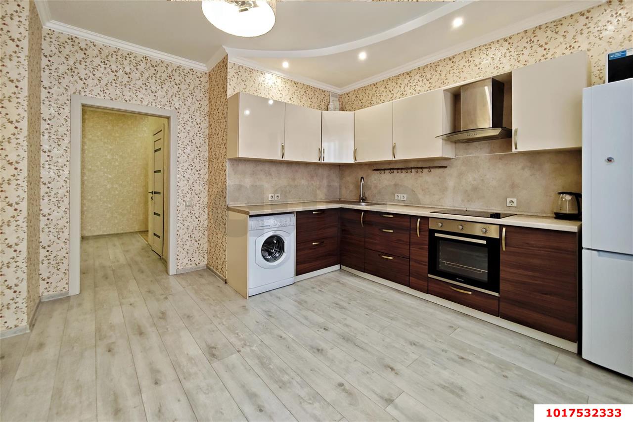 Фото №3: 1-комнатная квартира 56&nbsp;м², 5/16&nbsp;эт. - Краснодар, Прикубанский внутригородской округ, Фестивальный, ЖК Екатеринодар, мкр. Солнечный, ул. Архитектора Петина, 18/2