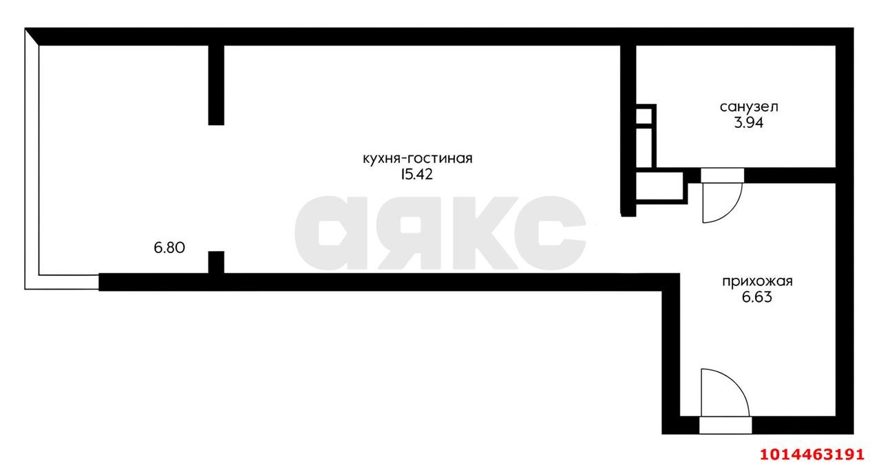 Фото №19: 1-комнатная квартира 31&nbsp;м², 23/24&nbsp;эт. - Краснодар, Прикубанский внутригородской округ, мкр. Любимово, 2
