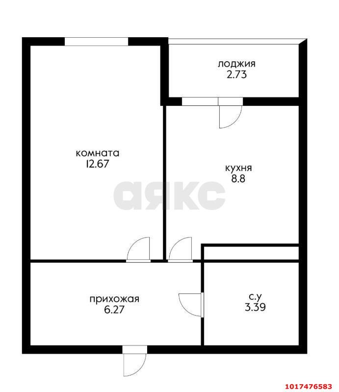Фото №7: 1-комнатная квартира 32&nbsp;м², 10/10&nbsp;эт. - Новая Адыгея, мкр. жилой комплекс Ритм, ул. Тургеневское шоссе, 34/1Ак4