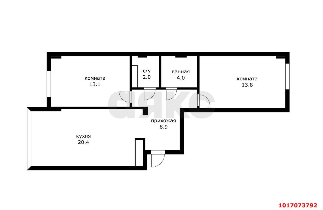Фото №22: 2-комнатная квартира 58&nbsp;м², 3/15&nbsp;эт. - Краснодар, Прикубанский внутригородской округ, мкр. Фестивальный, ул. Круговая, 4/1к4