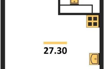 Фото №1: Студия 27 м², 15/16 эт. - Краснодар, мкр. жилой комплекс Самолёт-6,