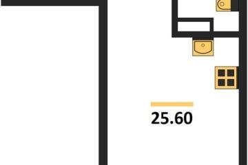 Фото №1: Студия 25 м², 9/9 эт. - Краснодар, мкр. Парк Победы,