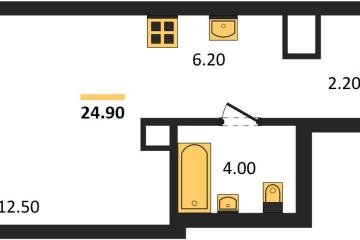 Фото №1: Студия 24 м², 3/18 эт. - Краснодар, мкр. Прикубанский внутригородской округ,