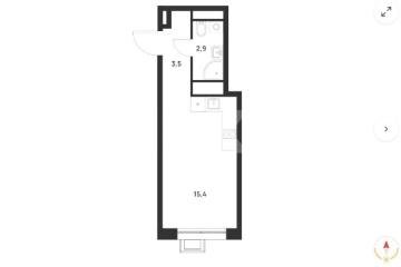 Фото №1: Студия 21&nbsp;м², 4/18&nbsp;эт. - Москва Новомосковский административный округ