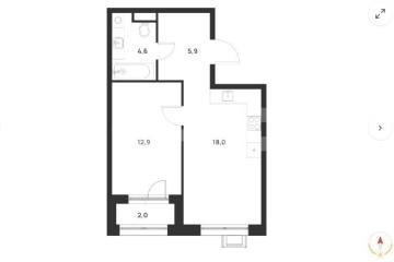 Фото №1: 2-комнатная квартира 42 м², 10/18 эт. - Москва Новомосковский административный округ