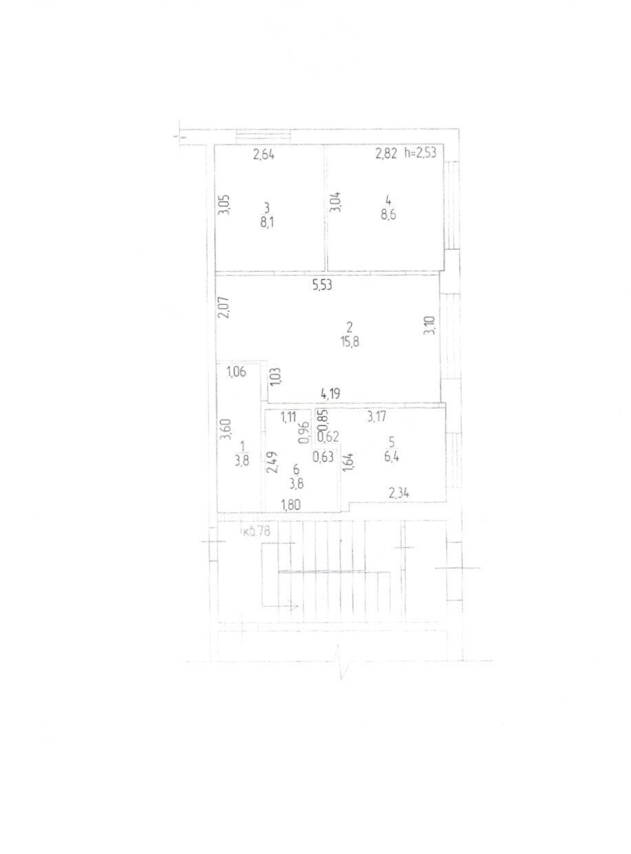 Фото №9: 3-комнатная квартира 46&nbsp;м², 1/5&nbsp;эт. - Мариуполь, р. Жовтневый, пр-кт Ленина, 117