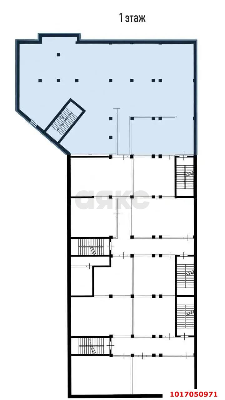 Фото №4: Торговое помещение 543&nbsp;м², 5&nbsp;эт. - Краснодар, Прикубанский внутригородской округ, мкр. Музыкальный, ул. Суздальская, 9