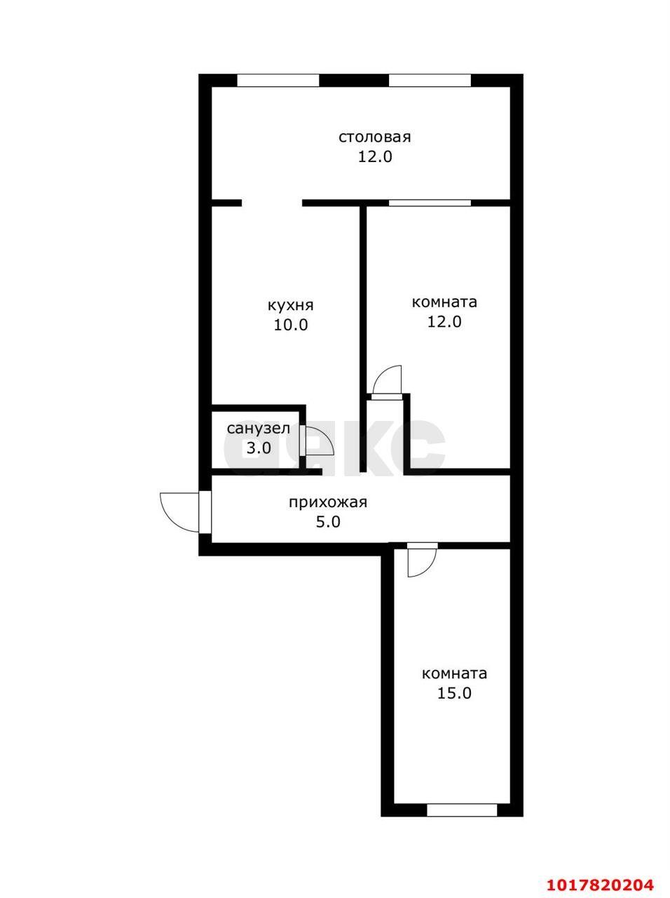 Фото №11: 2-комнатная квартира 52&nbsp;м², 1/5&nbsp;эт. - Краснодар, Карасунский внутригородской округ, мкр. Гидростроителей, ул. Гидростроителей, 36