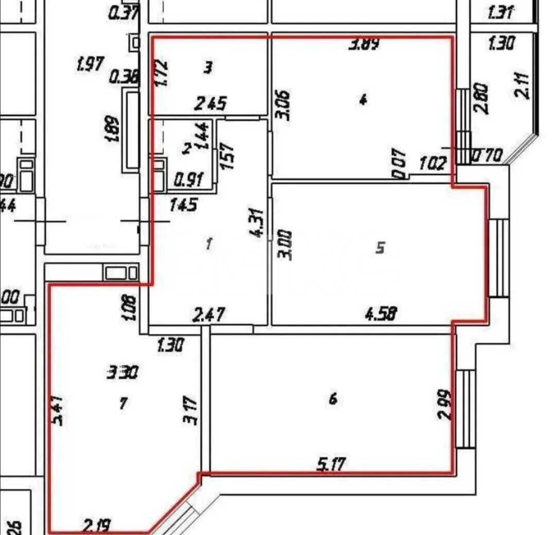 Фото №3: 3-комнатная квартира 71&nbsp;м², 11/24&nbsp;эт. - Краснодар, Карасунский внутригородской округ, мкр. ЖК Сказка Град, ул. имени В.Н. Мачуги, 166Б