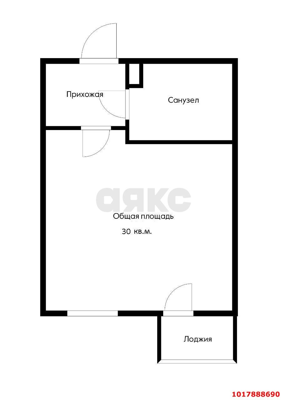 Фото №12: Студия 31&nbsp;м², 3/16&nbsp;эт. - Краснодар, Прикубанский внутригородской округ, мкр. ЖК Красная Площадь, ул. Конгрессная, 25
