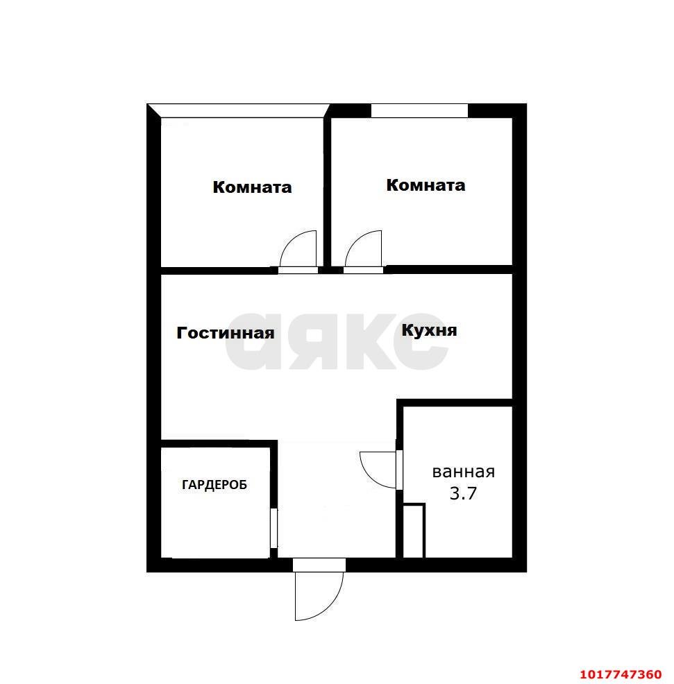 Фото №2: 2-комнатная квартира 35&nbsp;м², 8/24&nbsp;эт. - Краснодар, Прикубанский внутригородской округ, ЖК Лучший, мкр. имени Петра Метальникова, ул. Петра Метальникова, 36