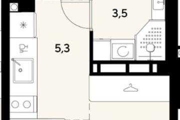 Фото №1: Студия 21 м², 11/18 эт. - Краснодар, мкр. ЖК Грейд,