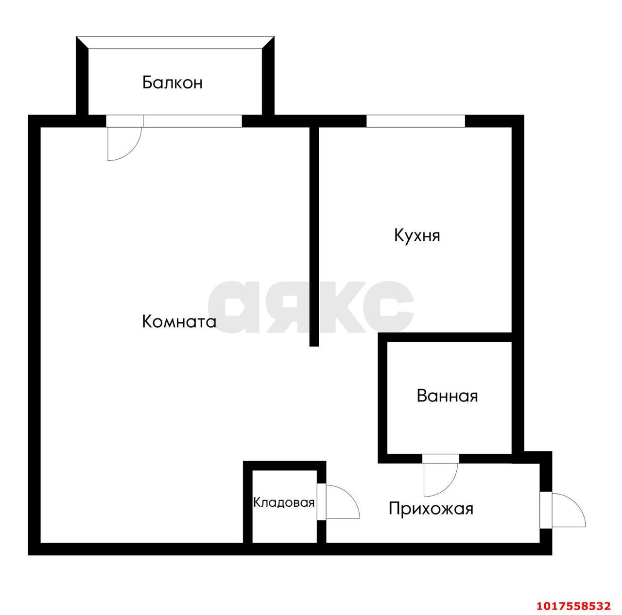 Фото №9: 1-комнатная квартира 32&nbsp;м², 5/5&nbsp;эт. - Краснодар, мкр. Центральный внутригородской округ, ул. Красная, 196