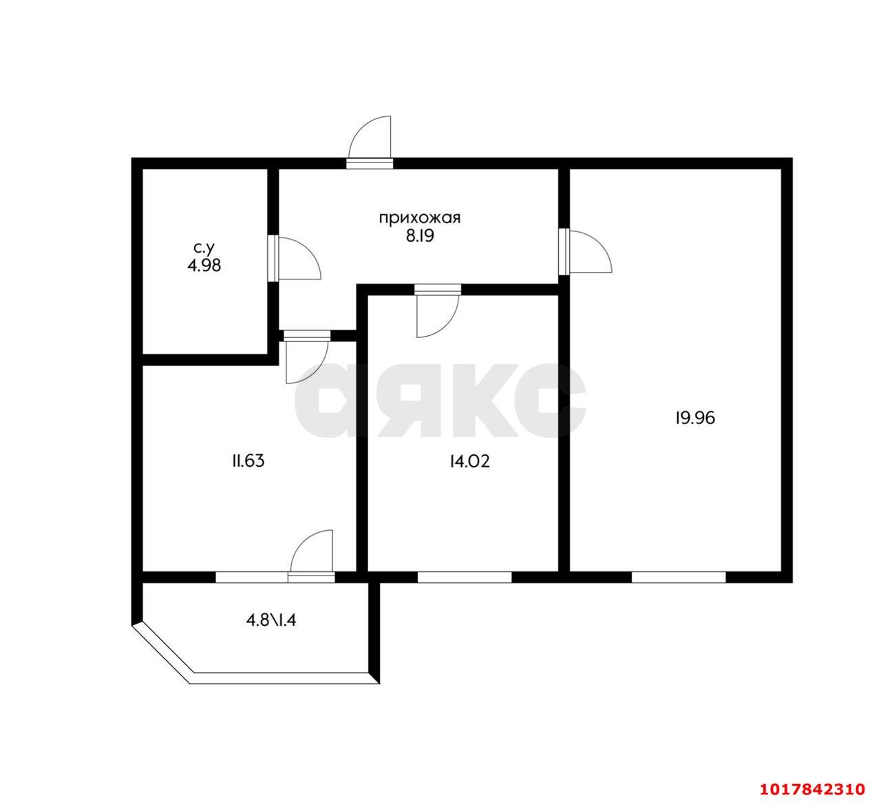 Фото №16: 2-комнатная квартира 65&nbsp;м², 2/19&nbsp;эт. - Краснодар, Западный внутригородской округ, мкр. ЖК Аврора Парк, ул. Шоссе Нефтяников, 22