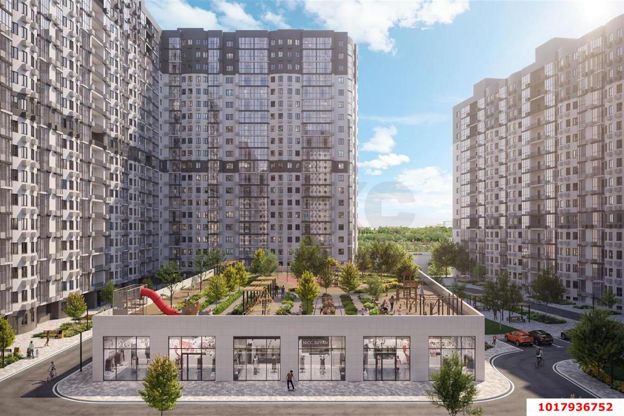 Фото №1: 1-комнатная квартира 42&nbsp;м², 16/22&nbsp;эт. - Краснодар, Карасунский внутригородской округ, Хлопчато-бумажный Комбинат, мкр. ЖК Альфа, ул. Уральская, 100/5