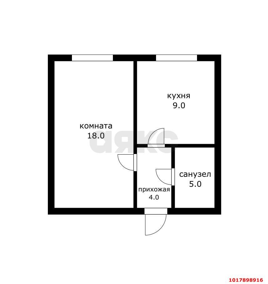 Фото №10: 1-комнатная квартира 34&nbsp;м², 1/5&nbsp;эт. - Российский, Прикубанский внутригородской округ, мкр. ЖК Елисеевский, ул. Парижская, 5/1