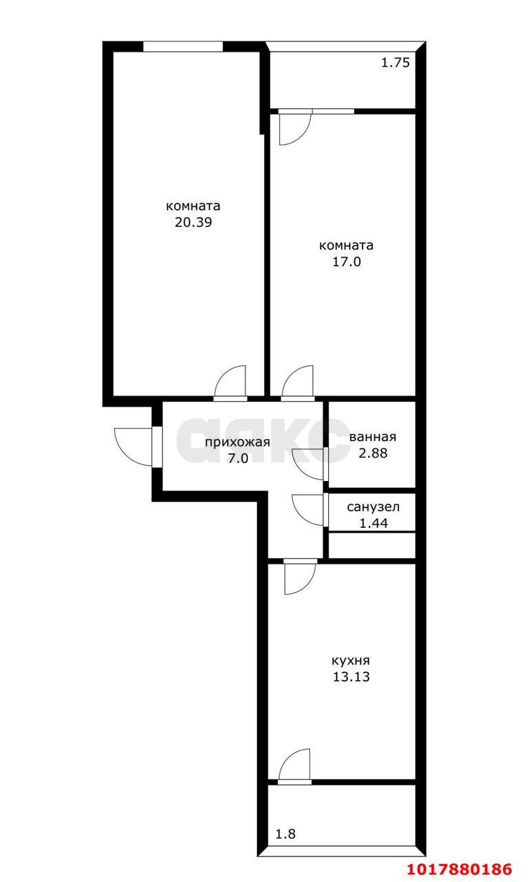 Фото №10: 2-комнатная квартира 64&nbsp;м², 22/24&nbsp;эт. - Краснодар, Прикубанский внутригородской округ, ЖК Славянка, мкр. Славянский, ул. Заполярная, 39к8