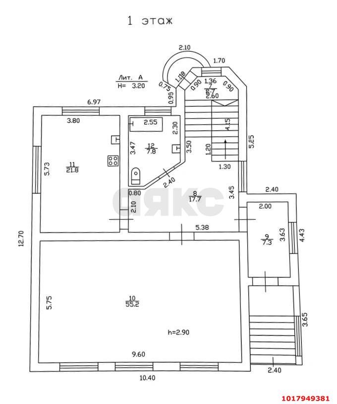 Фото №5: Дом 352&nbsp;м² + 14.53&nbsp;сот., 3&nbsp;эт. - Краснодар, Прикубанский внутригородской округ, Отделение № 1 совхоза Солнечный, мкр. Фестивальный, ул. Новицкого, 2