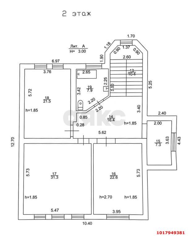 Фото №6: Дом 352&nbsp;м² + 14.53&nbsp;сот., 3&nbsp;эт. - Краснодар, Прикубанский внутригородской округ, Отделение № 1 совхоза Солнечный, мкр. Фестивальный, ул. Новицкого, 2