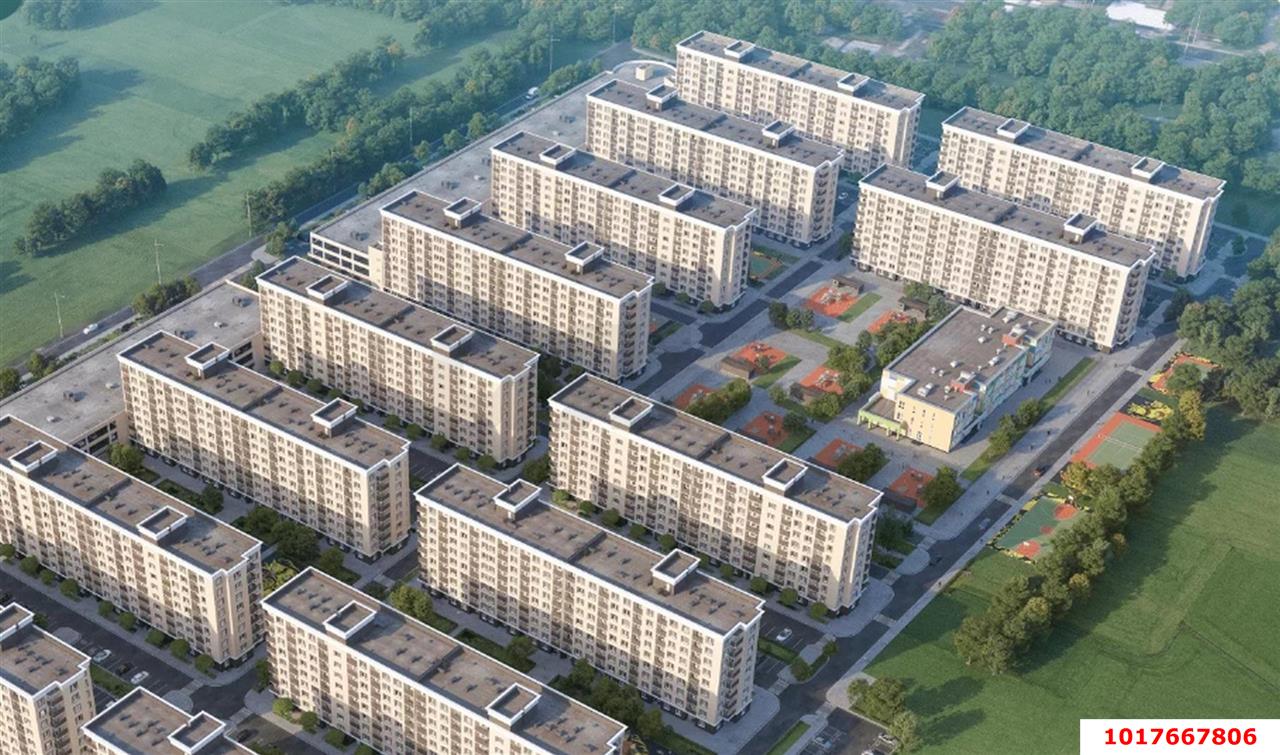 Фото №4: 2-комнатная квартира 53&nbsp;м², 2/9&nbsp;эт. - Краснодар, Прикубанский внутригородской округ, мкр. жилой комплекс Новые Сезоны, ул. Скандинавская, 1к13