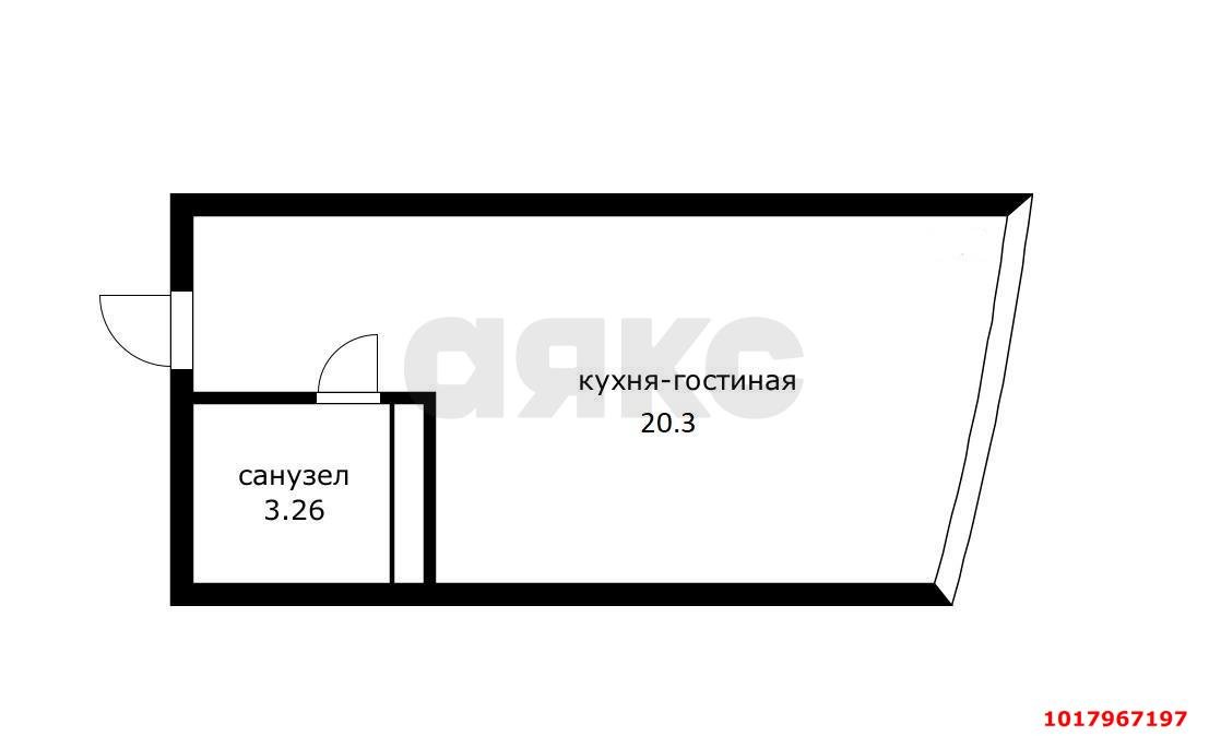 Фото №10: Студия 24&nbsp;м², 11/17&nbsp;эт. - Краснодар, Прикубанский внутригородской округ, Панорама, мкр. ЖК Гарантия, ул. Восточно-Кругликовская, 42/3к1