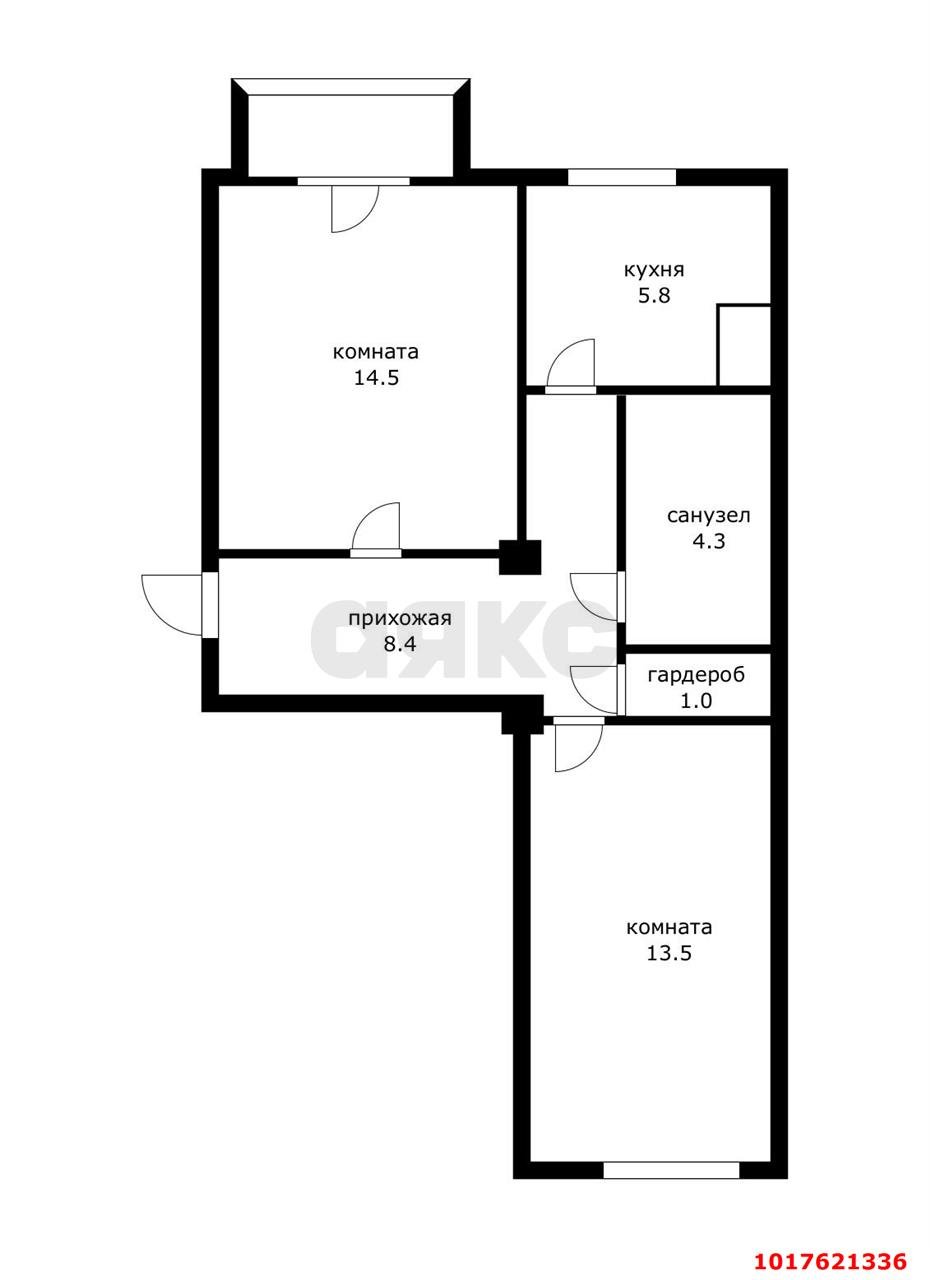 Фото №8: 2-комнатная квартира 50&nbsp;м², 2/2&nbsp;эт. - Краснодар, мкр. Западный внутригородской округ, ул. Офицерская, 37