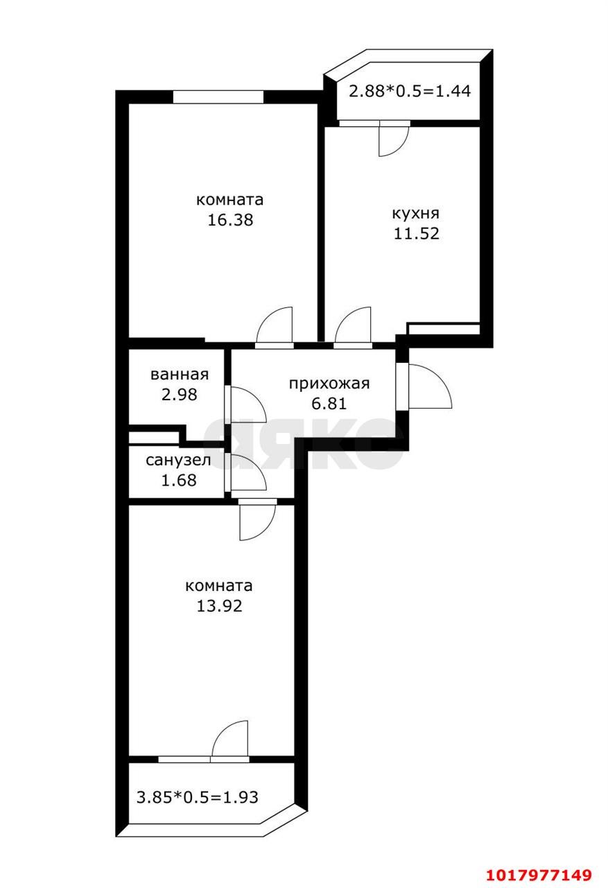 Фото №12: 2-комнатная квартира 63&nbsp;м², 12/24&nbsp;эт. - Краснодар, Прикубанский внутригородской округ, мкр. Достояние, ул. Григория Булгакова, 8к1