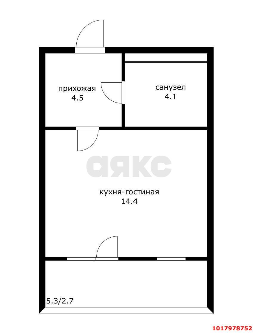 Фото №6: Студия 27&nbsp;м², 12/24&nbsp;эт. - Краснодар, Центральный внутригородской округ, Табачная Фабрика, мкр. ЖК Все Свои Вип, ул. Колхозная, 5/2к1