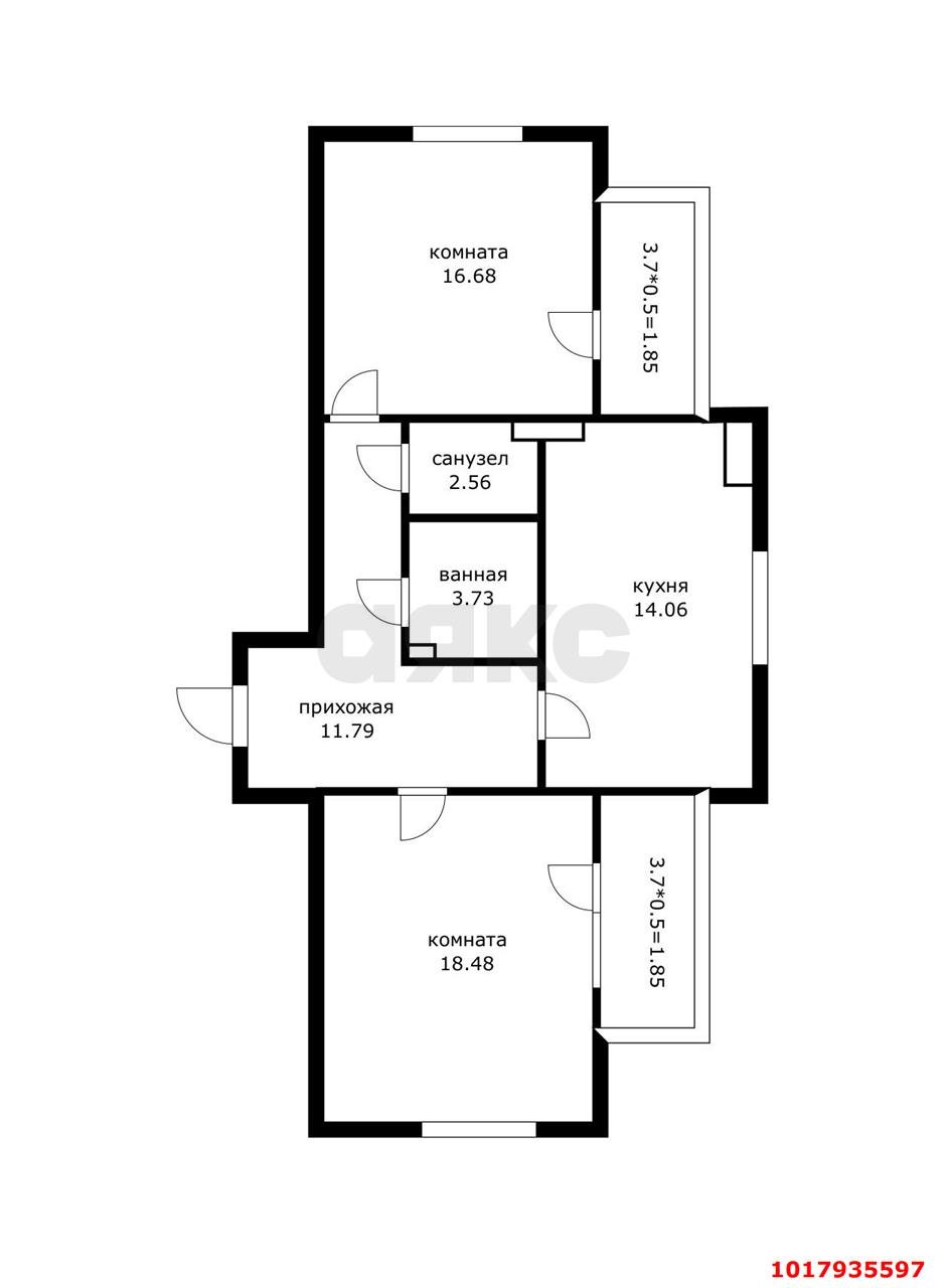 Фото №2: 2-комнатная квартира 73&nbsp;м², 15/15&nbsp;эт. - Краснодар, Прикубанский внутригородской округ, имени Петра Метальникова, мкр. ЖК Лучший, ул. Ростовское шоссе, 30/7