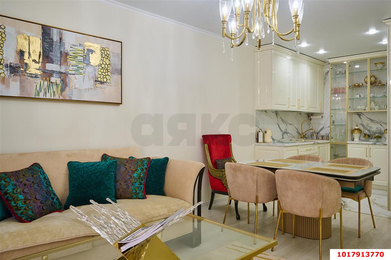 Фото №4: 1-комнатная квартира 60&nbsp;м², 14/25&nbsp;эт. - Краснодар, Карасунский внутригородской округ, Хлопчато-бумажный Комбинат, мкр. жилой комплекс Элегант, ул. Старокубанская, 137/1к1