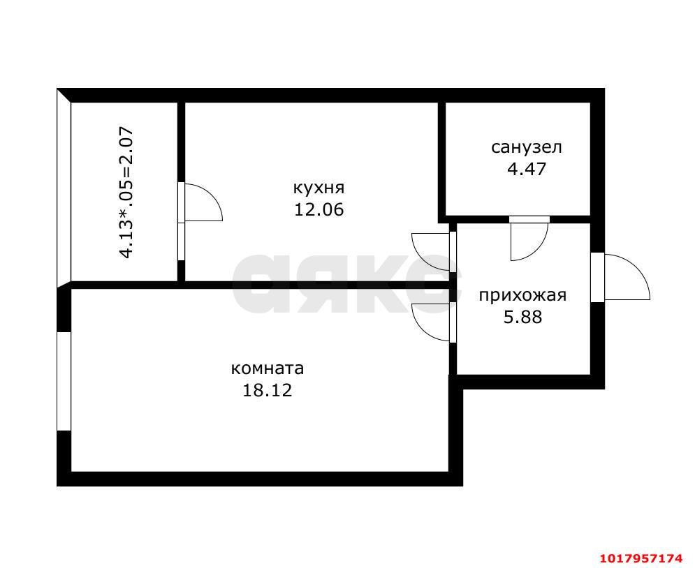 Фото №9: 1-комнатная квартира 40&nbsp;м², 2/24&nbsp;эт. - Краснодар, Прикубанский внутригородской округ, ЖК Губернский, мкр. 2-й квартал, ул. имени Героя Георгия Бочарникова, 1