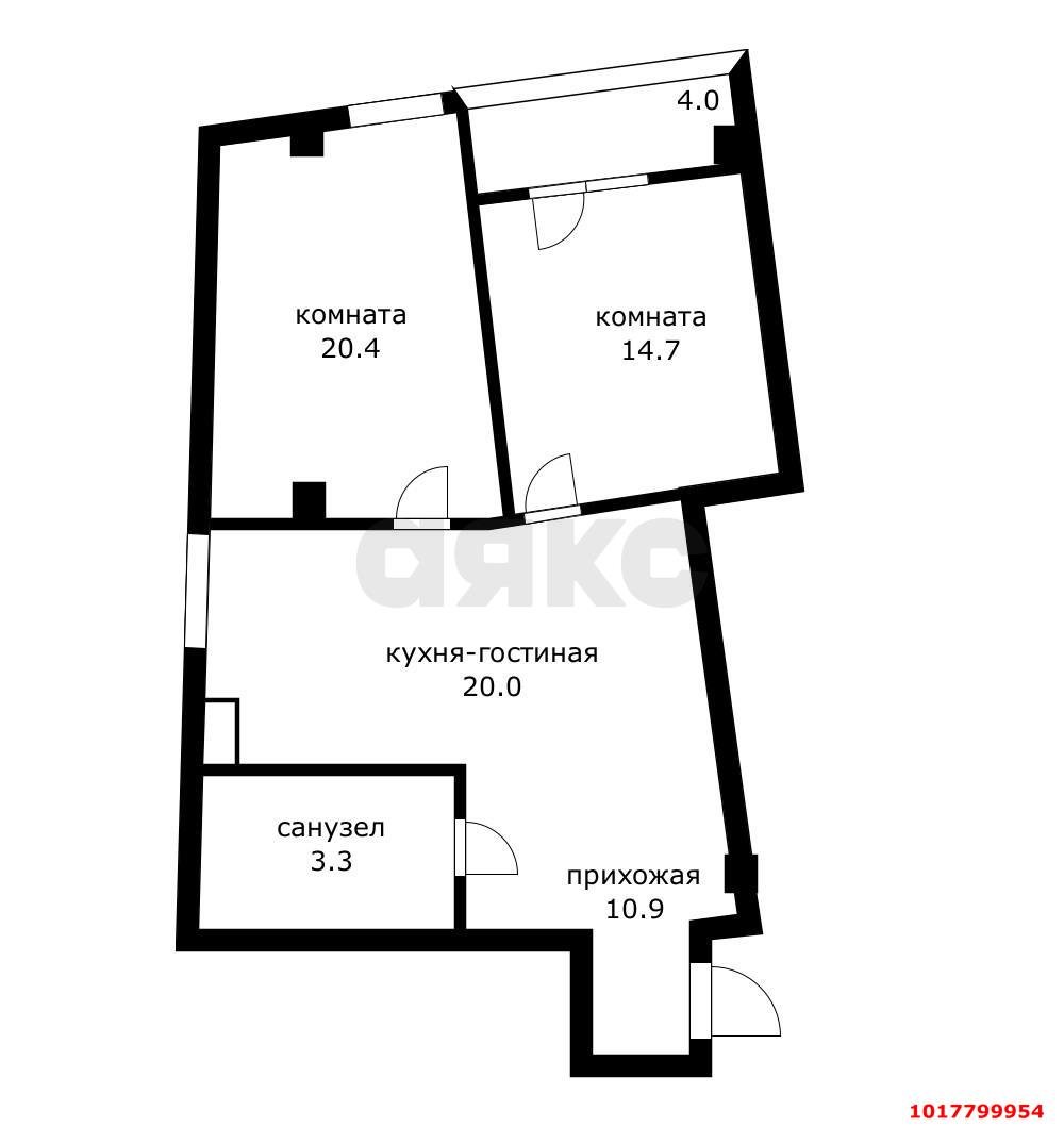 Фото №14: 2-комнатная квартира 76&nbsp;м², 2/17&nbsp;эт. - Краснодар, Прикубанский внутригородской округ, мкр. Восточно-Кругликовский, ул. имени 40-летия Победы, 97/2
