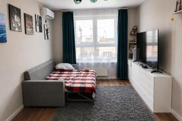 Фото №1: 1-комнатная квартира 34 м², 4/18 эт. - Краснодар, мкр. ЖК Архитектор, ул. Наставников, 10