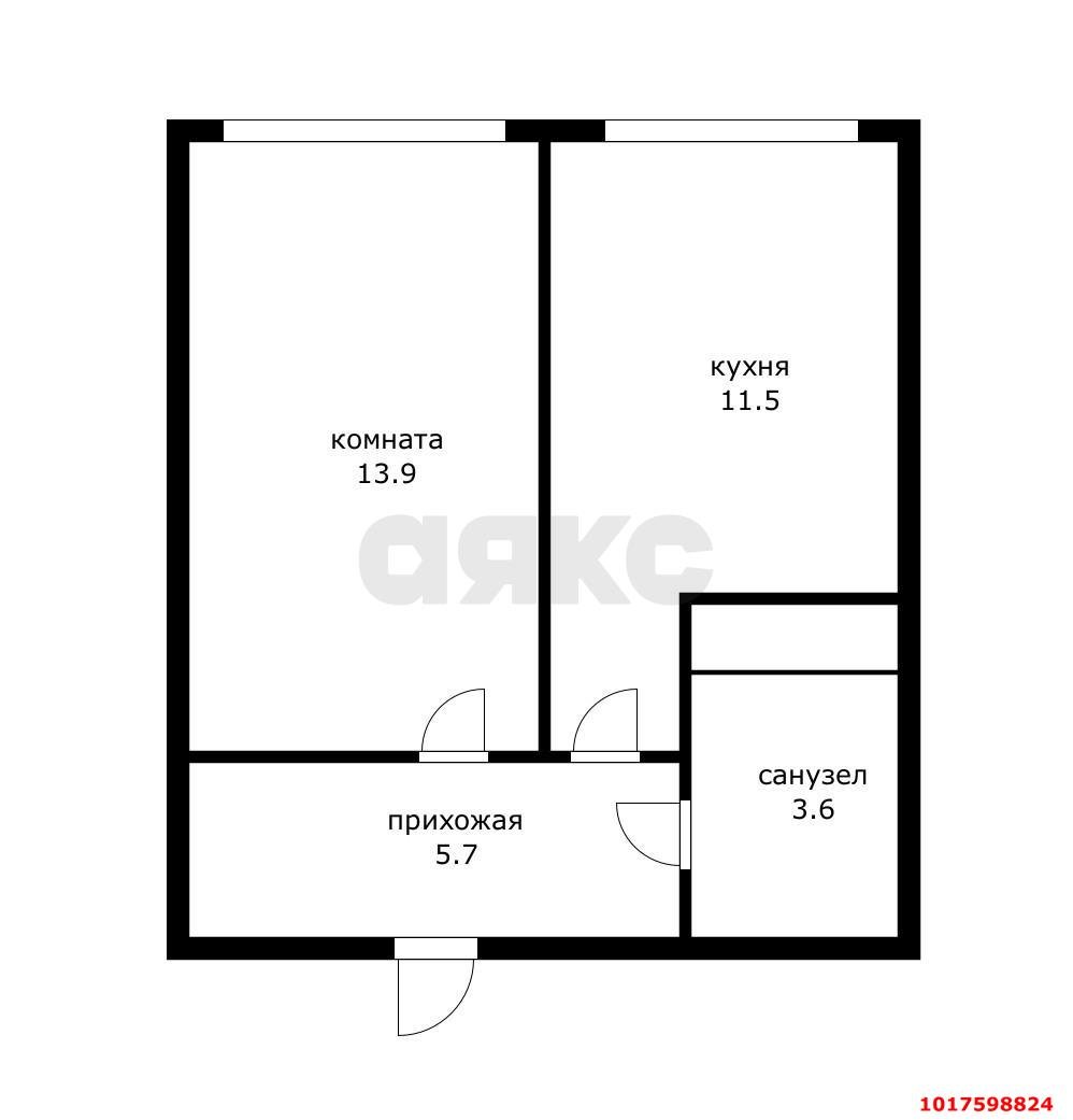 Фото №10: 1-комнатная квартира 36&nbsp;м², 1/5&nbsp;эт. - Новая Адыгея, мкр. жилой комплекс Мега-Победа, ул. Береговая, 3к13