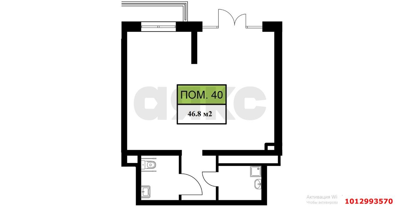Фото №3: Торговое помещение 46&nbsp;м², 1/16&nbsp;эт. - Краснодар, Прикубанский внутригородской округ, мкр. жилой комплекс Ракурс