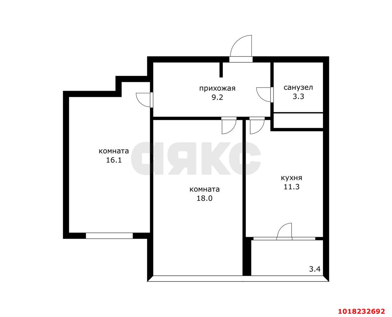 Фото №22: 2-комнатная квартира 61&nbsp;м², 23/24&nbsp;эт. - Краснодар, Центральный внутригородской округ, мкр. Центральный, ул. Братьев Дроздовых, 27