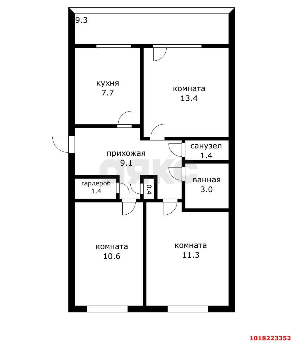Фото №25: 3-комнатная квартира 62&nbsp;м², 2/2&nbsp;эт. - Платнировская, ул. Советская, 106