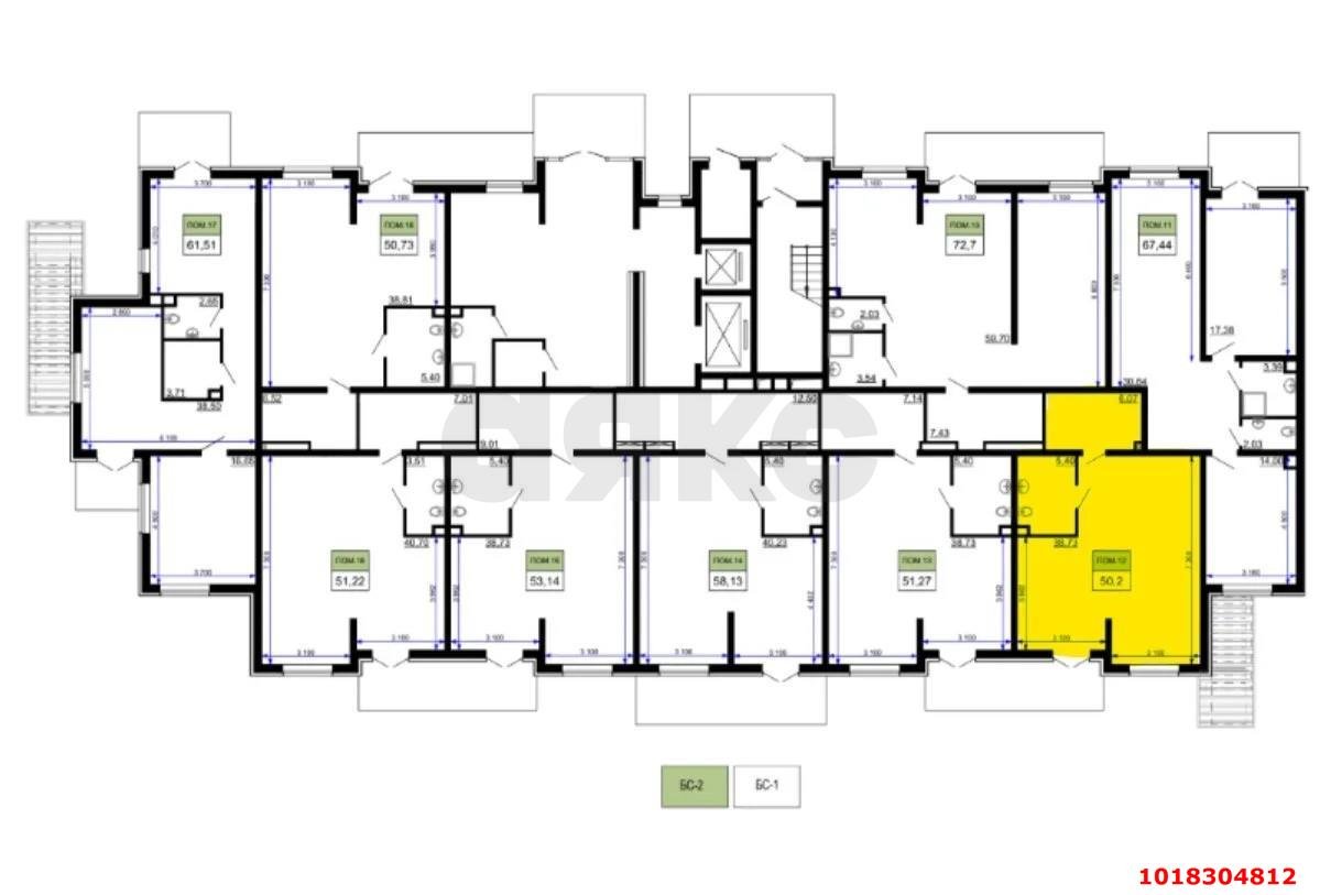 Фото №6: Торговое помещение 50&nbsp;м², 1/19&nbsp;эт. - Краснодар, Прикубанский внутригородской округ, имени Петра Метальникова, мкр. ЖК Лучший, ул. Ростовское шоссе, 30/6к2
