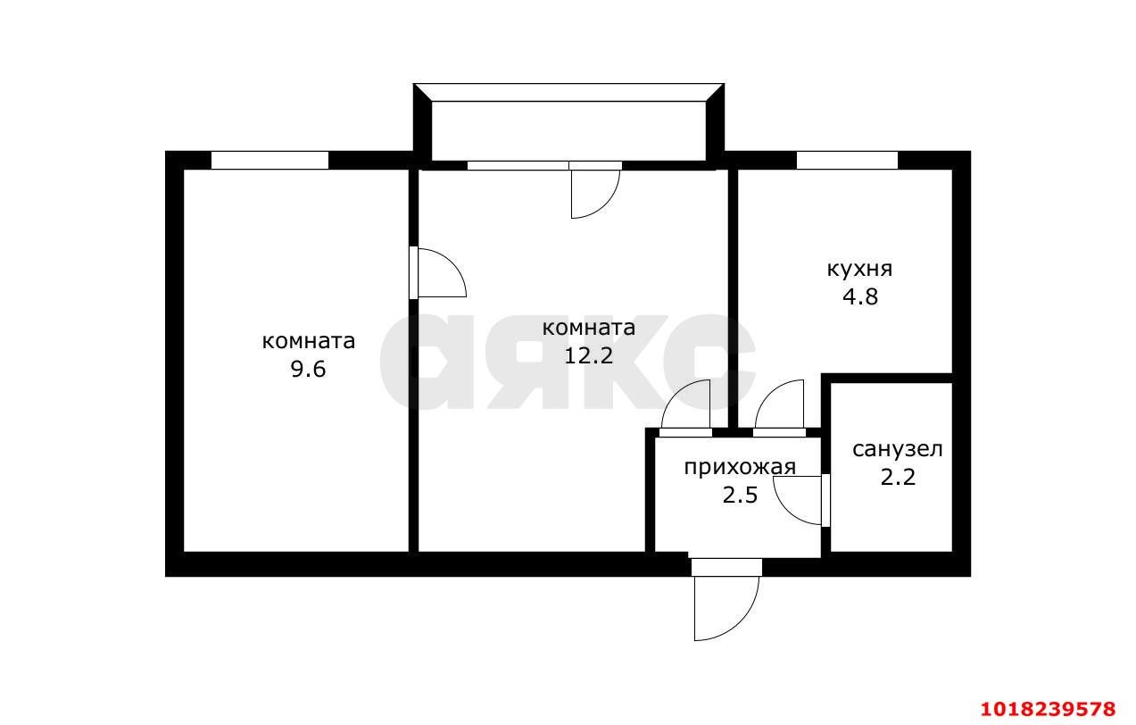 Фото №15: 2-комнатная квартира 31&nbsp;м², 2/5&nbsp;эт. - Краснодар, Карасунский внутригородской округ, мкр. Гидростроителей, ул. Гидростроителей, 33