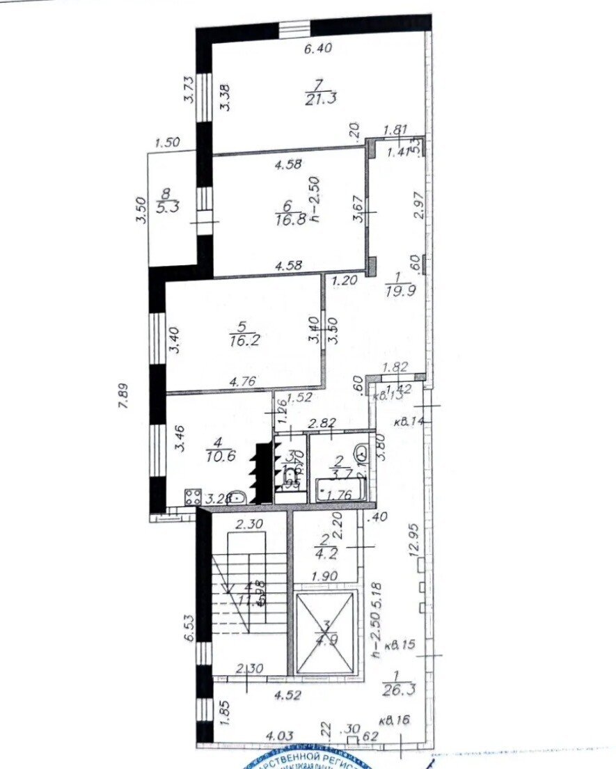 Фото №49: 3-комнатная квартира 90&nbsp;м², 4/9&nbsp;эт. - Кореновск, мкр. 10-й, б-р Афанасия Медведева, 22